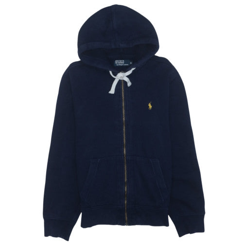 Ralph Lauren Men's Blue Full Zip Hoodie Size M Classic Fleece