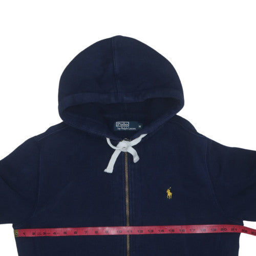 Ralph Lauren Men's Blue Full Zip Hoodie Size M Classic Fleece