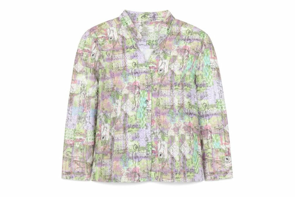 Christopher & Banks Women's Multicoloured Cotton Stretch Blazer M