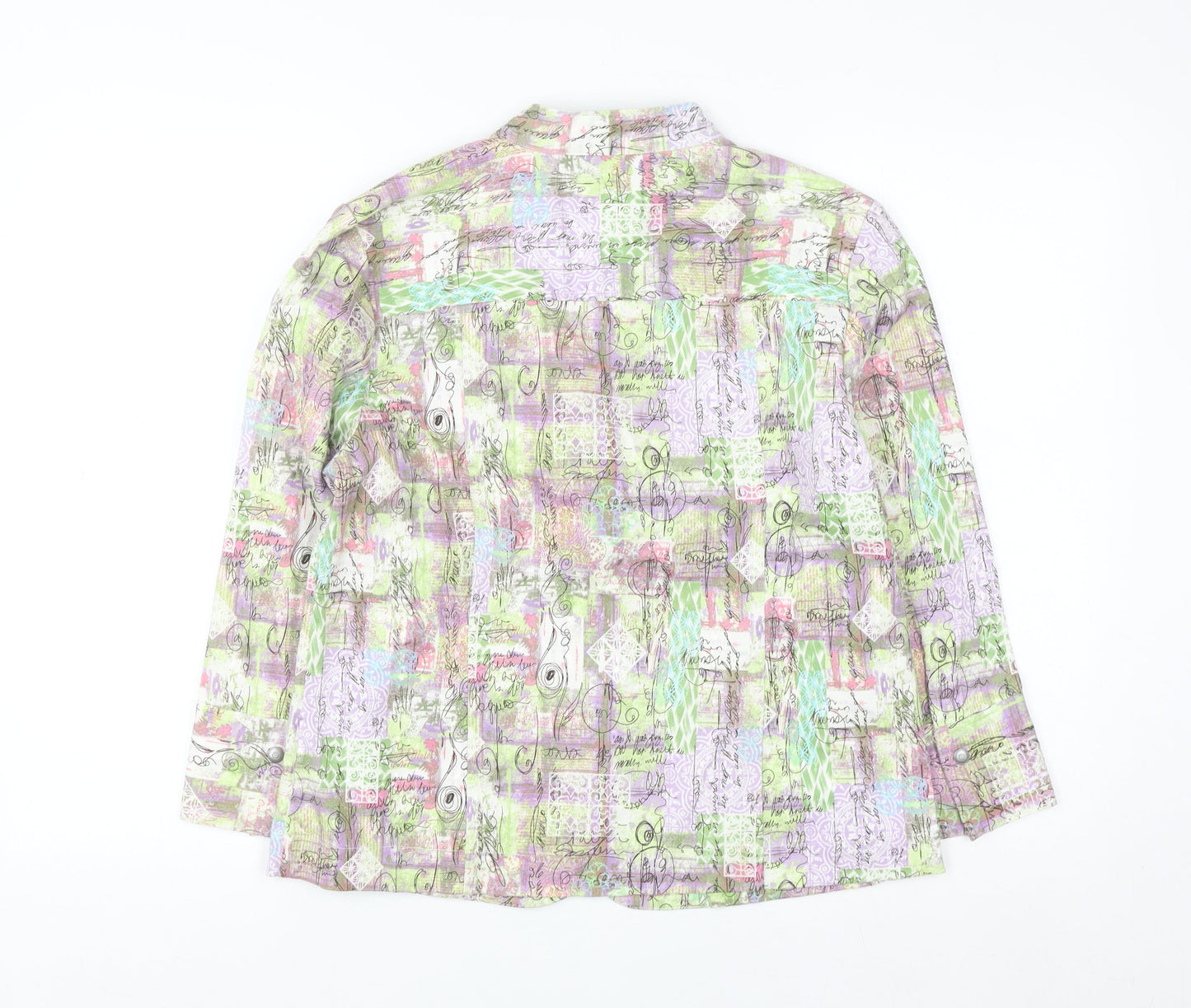 Christopher & Banks Women's Multicoloured Cotton Stretch Blazer M