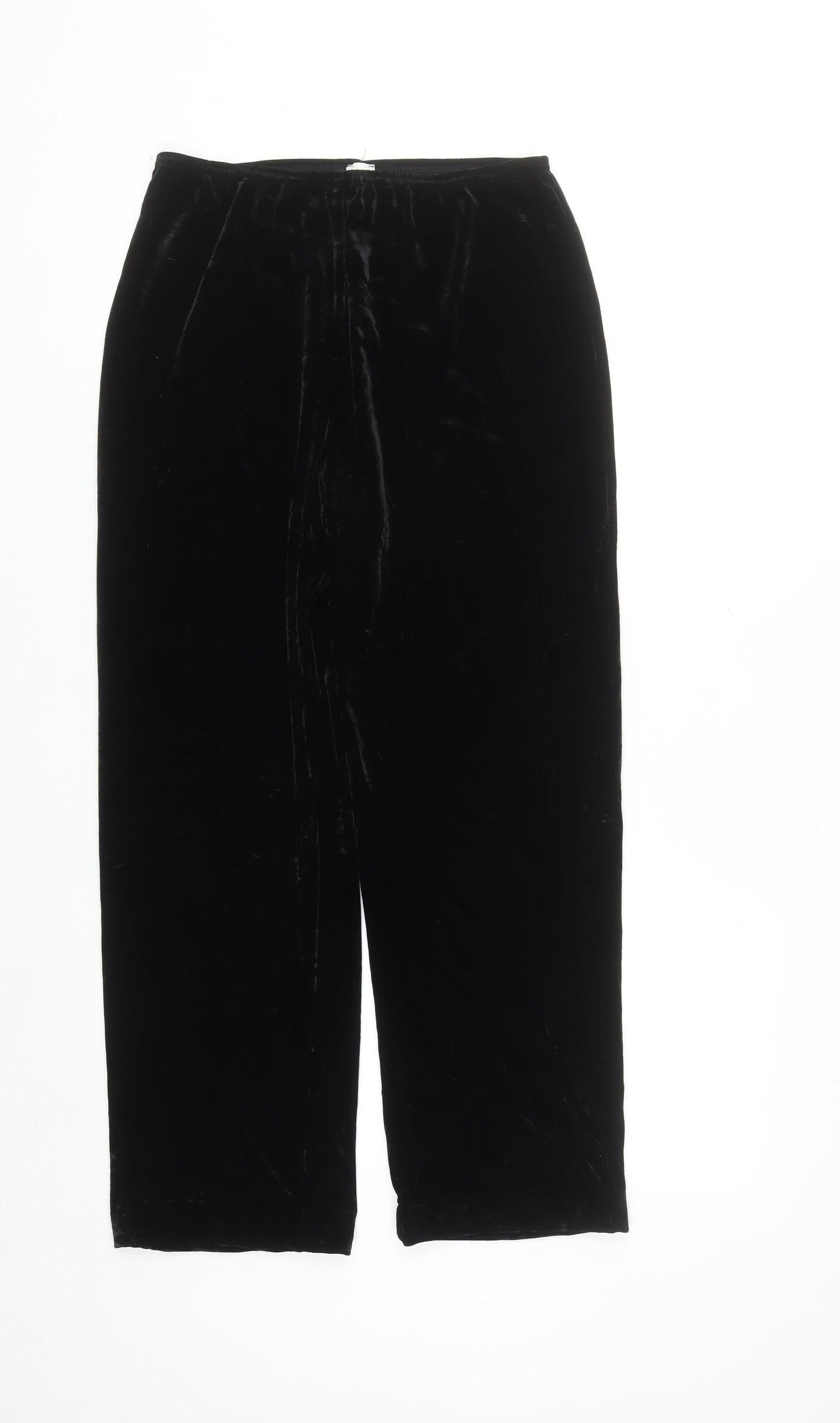 Ronni Nicole Women’s Black Velvet Stretch Trousers Size M