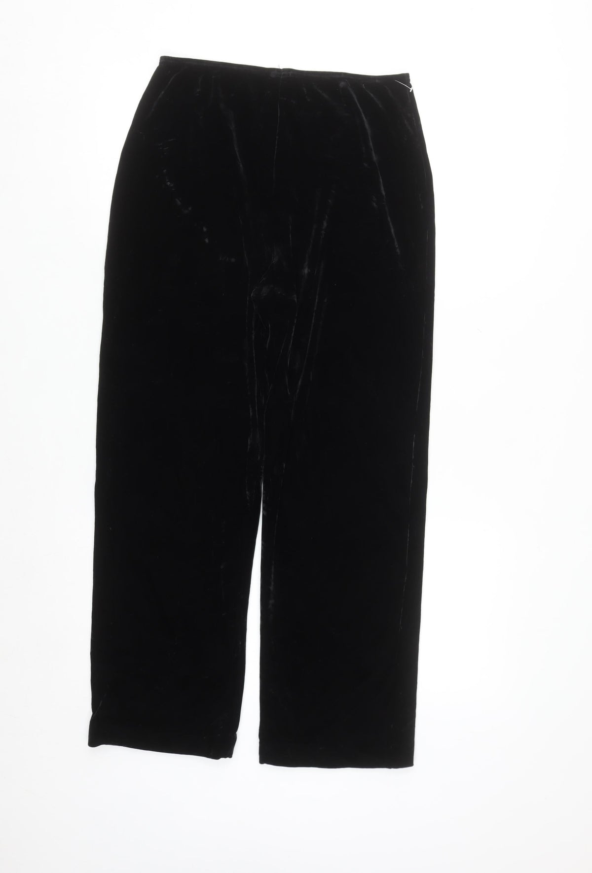 Ronni Nicole Women’s Black Velvet Stretch Trousers Size M