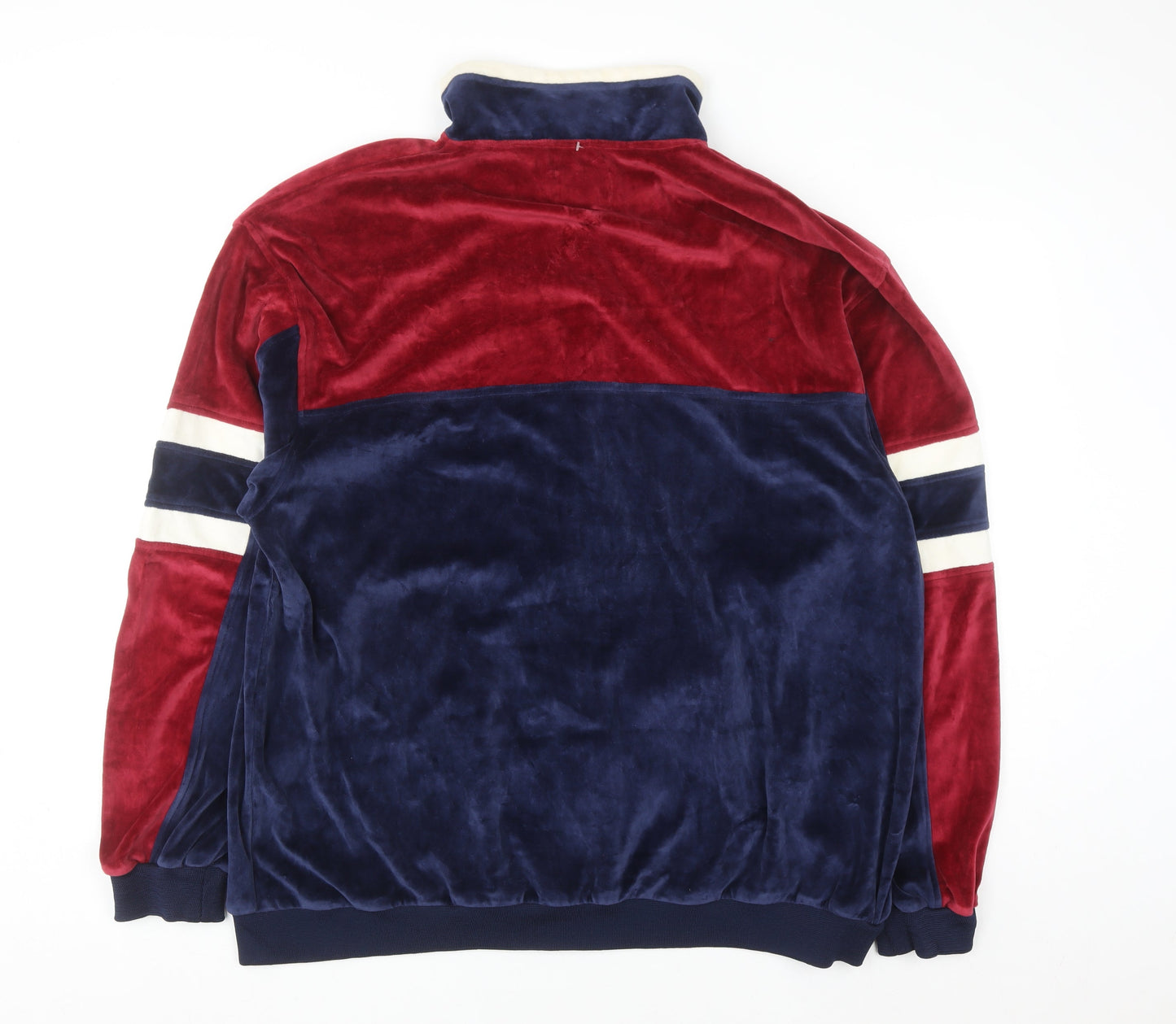 Bill Blass Men's Multicoloured Velour Track Jacket Size L