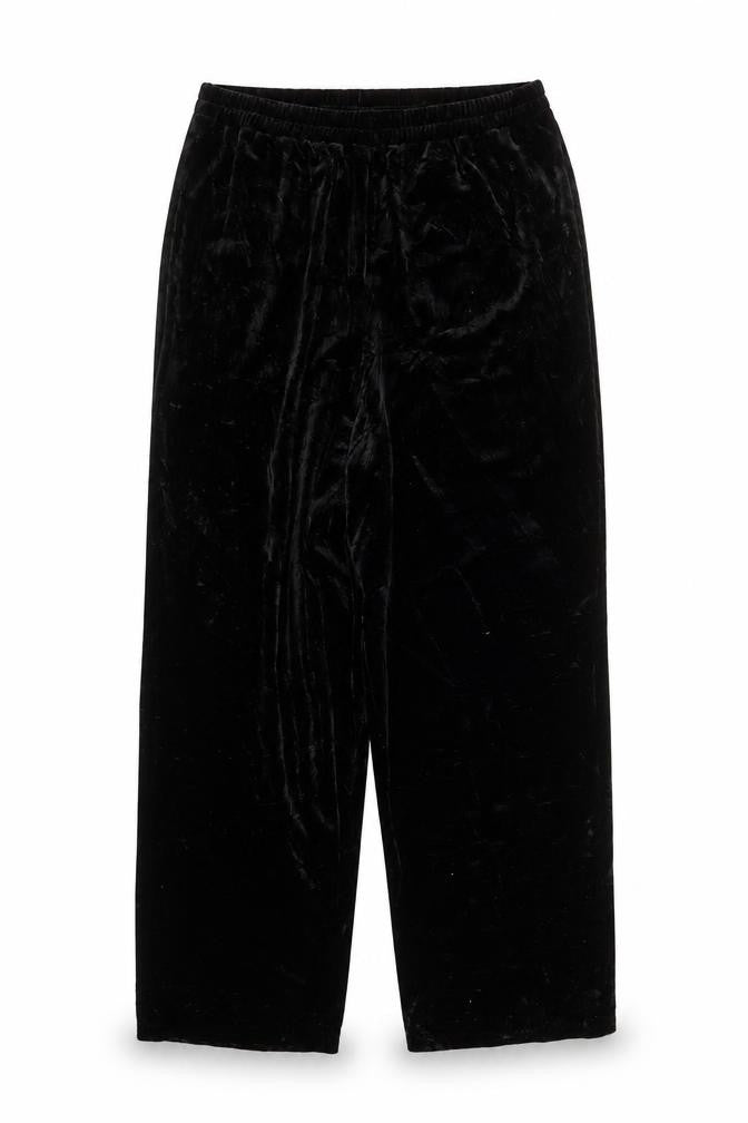 R&M Richards Women’s Black Velvet Elastic Waist Trousers Size 12