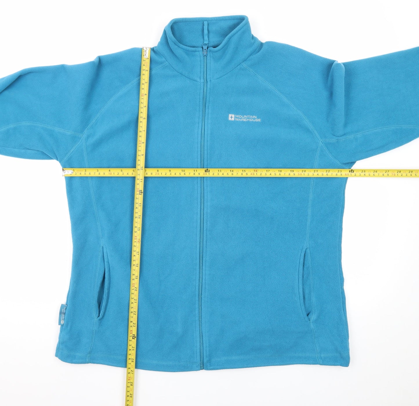 Mountain Warehouse Women Blue Fleece Full Zip Hoodie UK 18