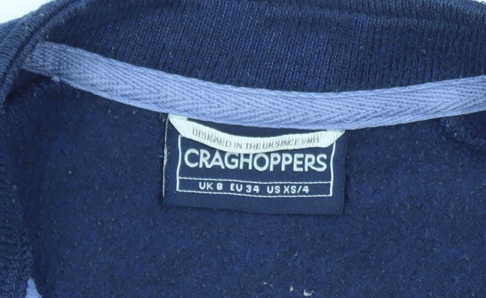 Craghoppers Women's Blue Full Zip Fleece Jacket UK 8