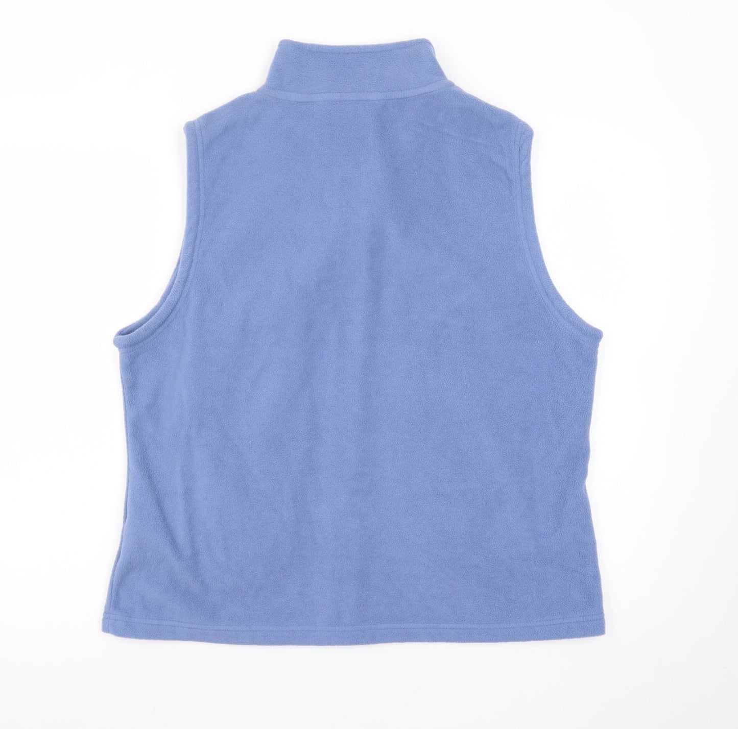Isle Essentials Women's Blue Fleece Zip Waistcoat Size 18-20