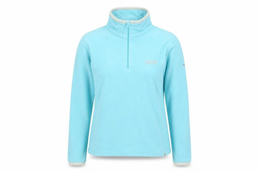 Regatta Women Blue Fleece Pullover Sweatshirt Size 10 1/2 Zip Outdoor