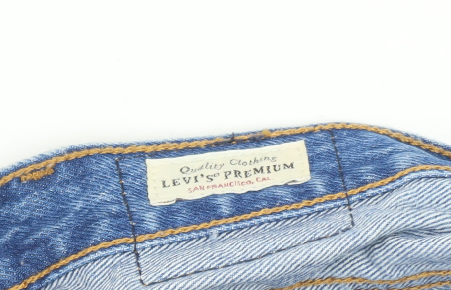 Levi's Women's Blue High Rise Cut-Off Denim Shorts Size 14