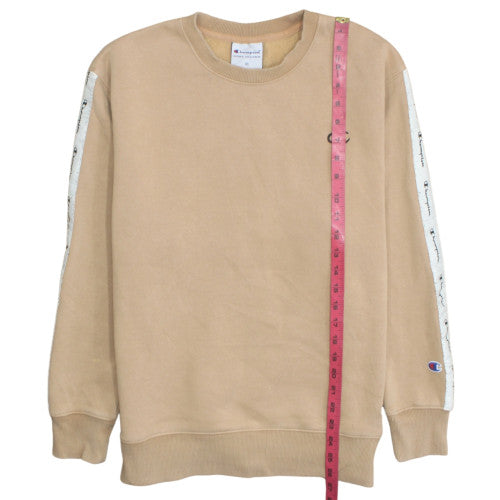 Champion Men’s Beige Logo Pullover Sweatshirt XS Regular Fit