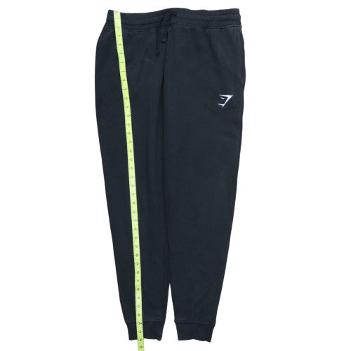 Gymshark Men's Black M Jogger Trousers Cotton Blend Fleece Activewear