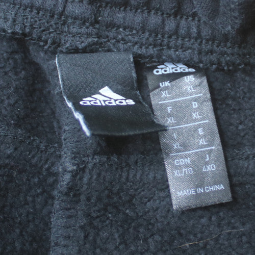 Adidas Men Black XL Jogger Fleece Sweatpants Regular Fit