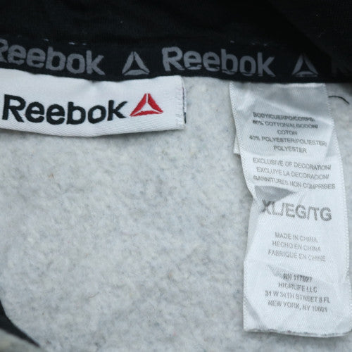 Reebok Men's Grey XL Pullover Hoodie Fleece Sports Sweatshirt