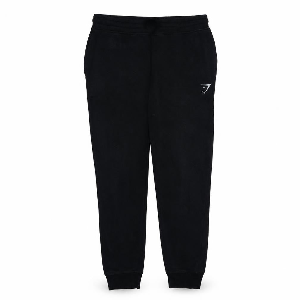 Gymshark Men Black M Jogger Sweatpants Cotton Blend Activewear