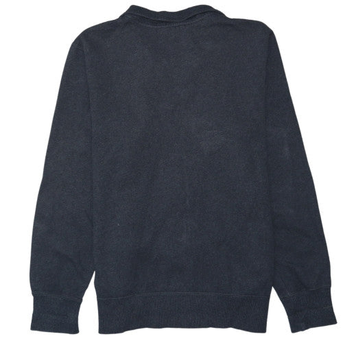 Nike Men's Grey Full Zip Sweatshirt L Cotton Blend Fleece Classic Fit
