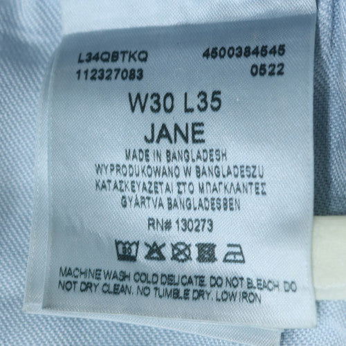 Lee Women’s Blue High Rise Straight Jeans Size 12 Regular Fit