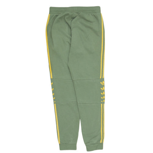 Adidas Men Green Jogger Sweatpants Size S Elastic Waist Cotton Blend