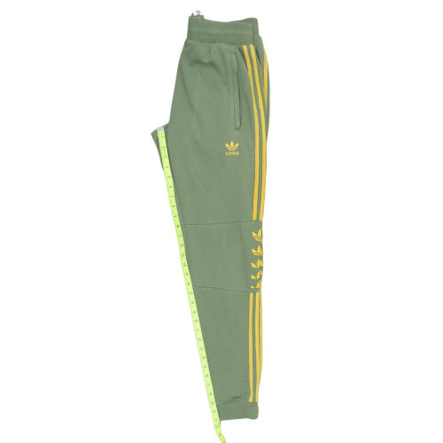 Adidas Men Green Jogger Sweatpants Size S Elastic Waist Cotton Blend