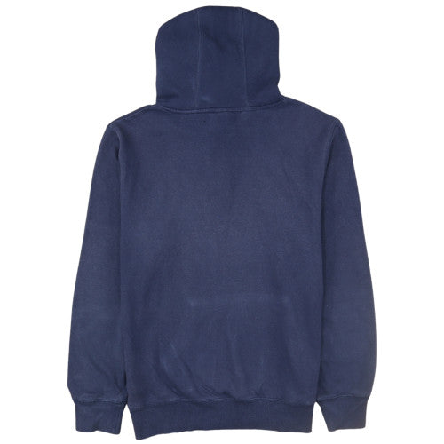 Champion Men Blue Pullover Hoodie L Logo Fleece Athletic Sweatshirt