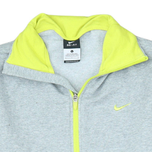 Nike Women’s Grey Dri-Fit Full Zip Hoodie L Lightweight Sportswear
