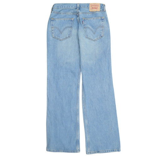 Levi Strauss Men's Blue 527 Wide-Leg Denim Jeans Size 36 Relaxed Fit