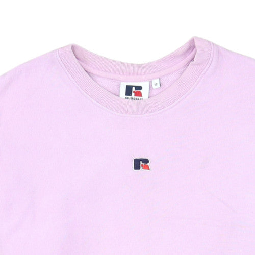 Russell Athletic Women’s Pink Crew Neck Sweatshirt Size 12 Cotton Blend