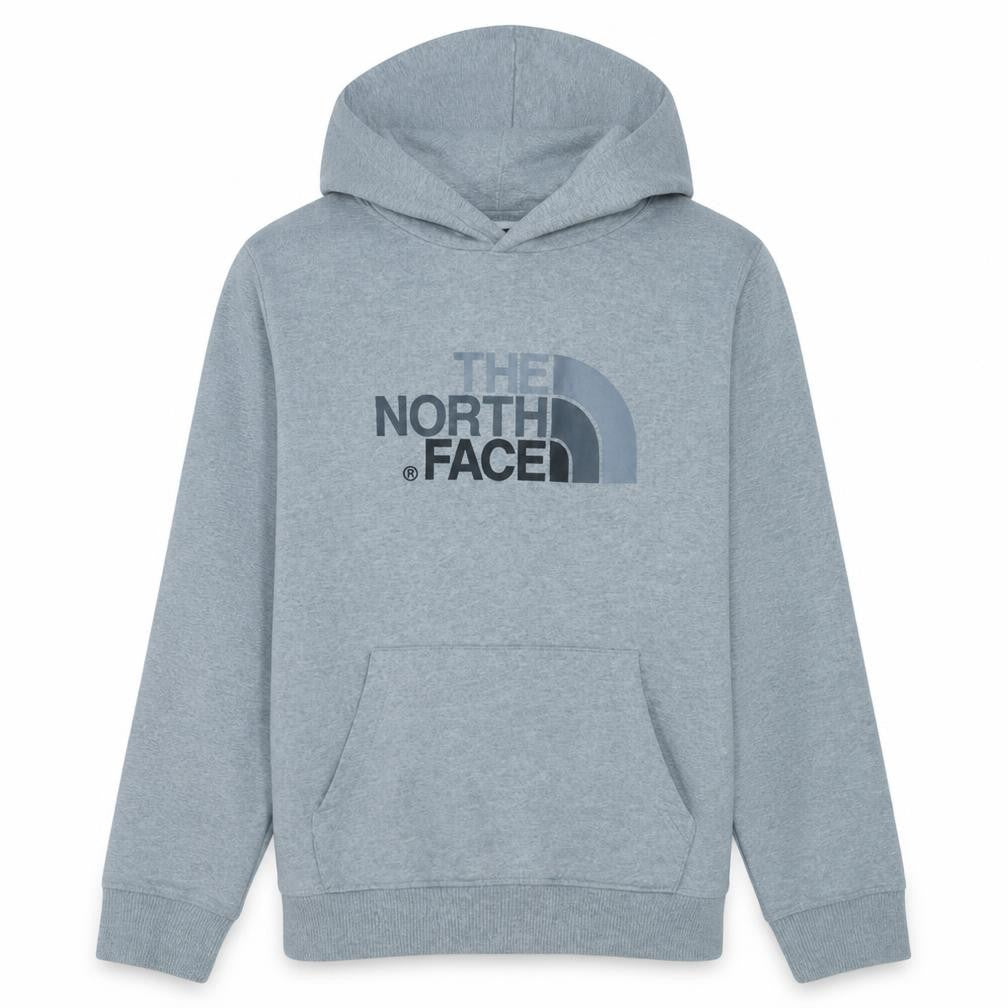 The North Face Boys Grey Pullover Hoodie XL Cotton Blend Logo Sweatshirt