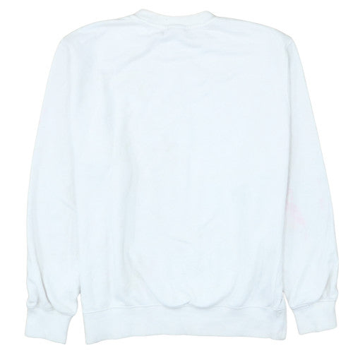 Nike Men's White Crew Neck Pullover Sweatshirt Size M