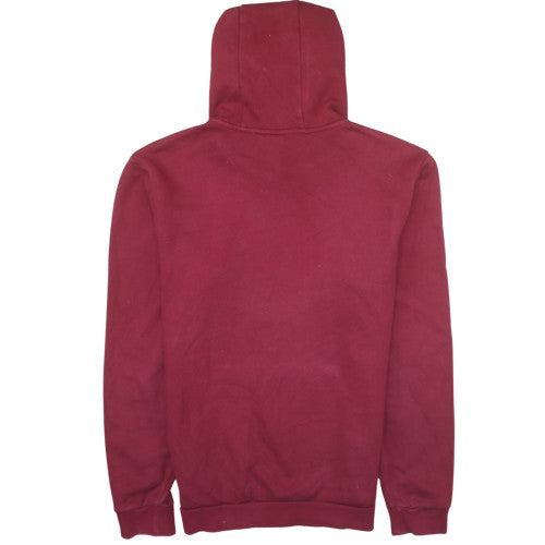 Adidas Men's Red Pullover Hoodie L Logo Fleece Sportswear