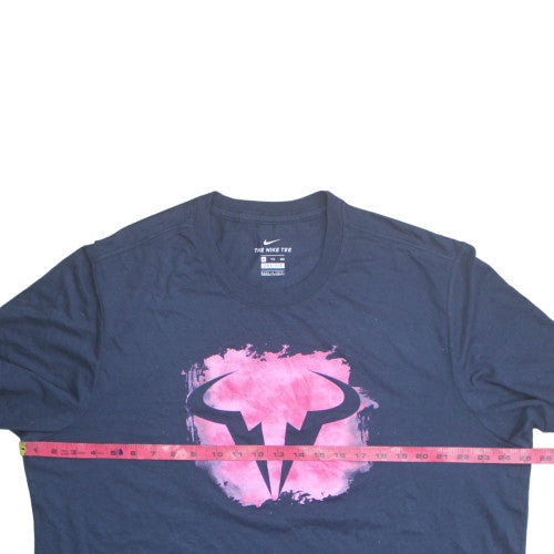 Nike Men's Blue Crew Neck Dri-FIT XXL Sports Graphic T-Shirt