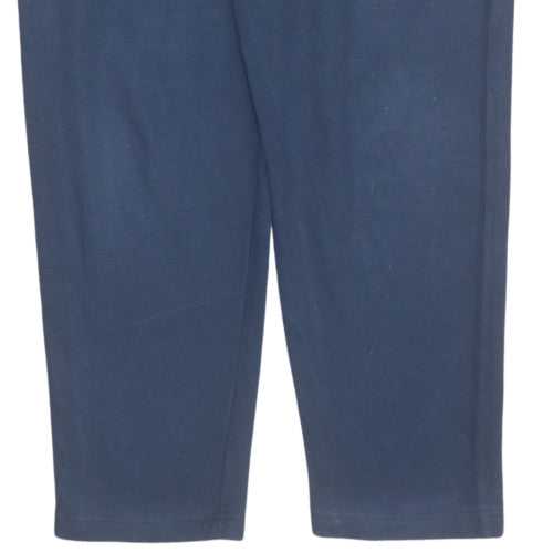Reebok Boys Blue Fleece Sweatpants Elastic Waist Activewear Trousers 10 Years