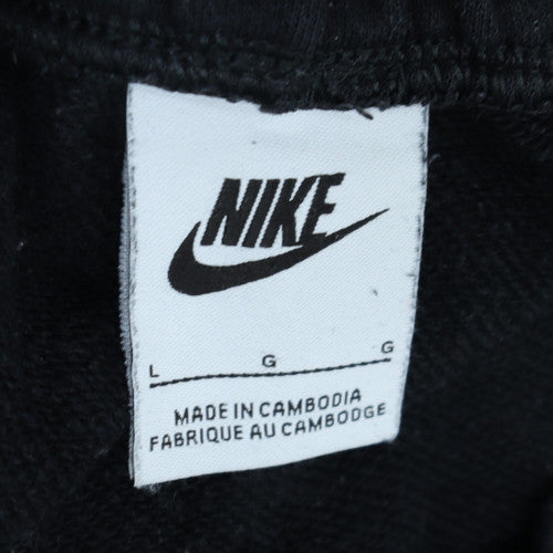 Nike Men's Black L Jogger Sweatpants Cotton Blend Drawstring Waist