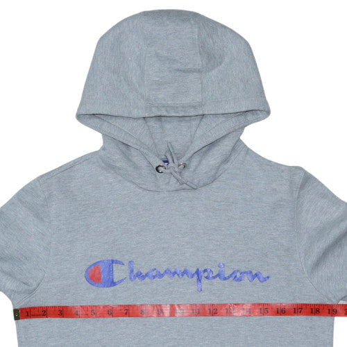 Champion Men's Grey Pullover Hoodie Small Sports Fleece