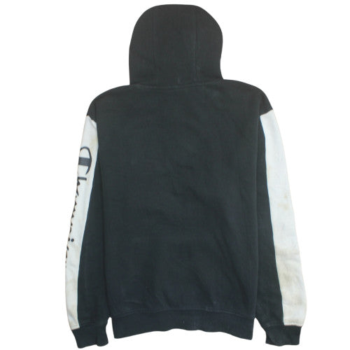 Champion Men's Black Hoodie Medium Pullover Athletic Sweatshirt