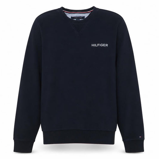 Tommy Hilfiger Men's Black Embroidered Logo Crew Neck Sweatshirt M