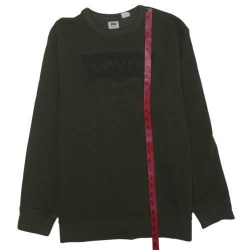 Levi's Men's Green Crew Neck Pullover Sweatshirt Size L