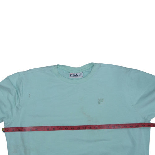 Fila Womens Mint Green XXL Pullover Sweatshirt Cotton Blend