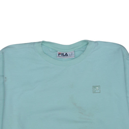 Fila Womens Mint Green XXL Pullover Sweatshirt Cotton Blend