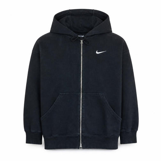 Nike Men’s Black Full Zip Fleece Hoodie L Regular Sportswear