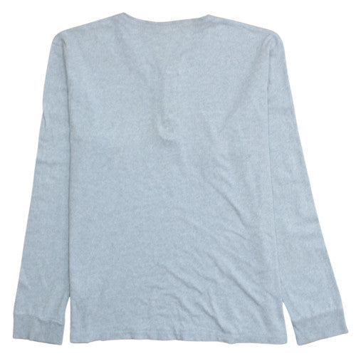 Carhartt Men’s Grey Long Sleeve Henley Cotton T-Shirt Size L