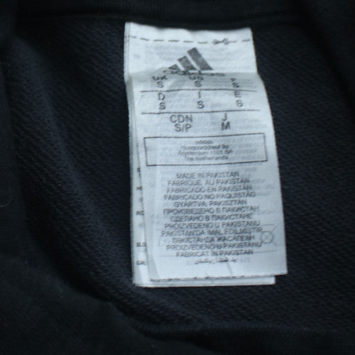 Adidas Men's Black Pullover Hoodie M - Sports Fleece Sweatshirt