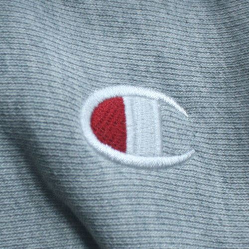 Champion Men's Grey Pullover Hoodie L Reverse Weave Fleece