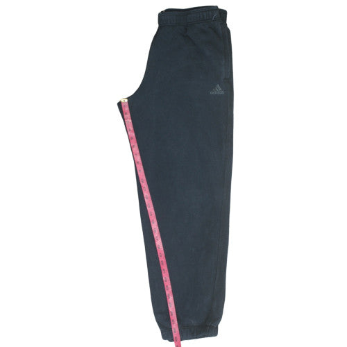 Adidas Womens Black L Jogger Fleece Sweatpants Casual Elastic Waist
