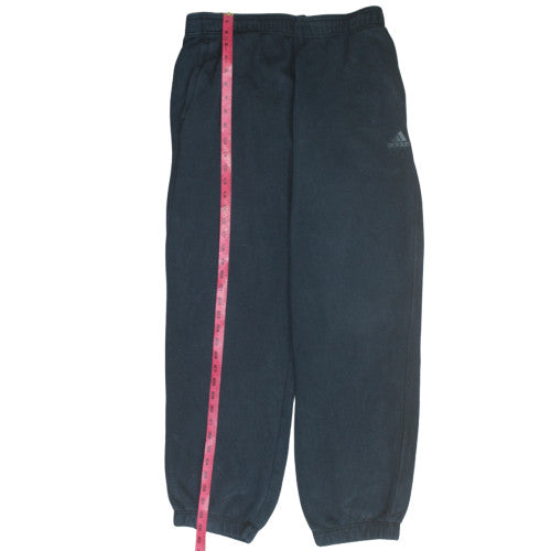 Adidas Womens Black L Jogger Fleece Sweatpants Casual Elastic Waist