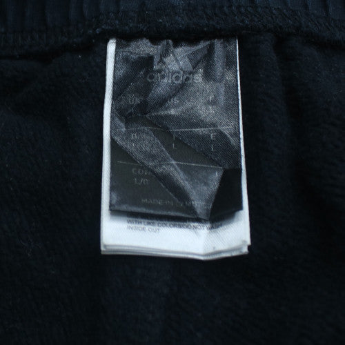 Adidas Womens Black L Jogger Fleece Sweatpants Casual Elastic Waist