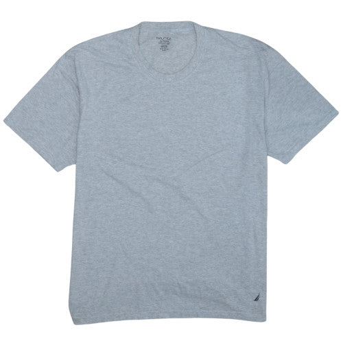 Nautica Men's Grey XL Classic Crew Neck Cotton Blend T-Shirt