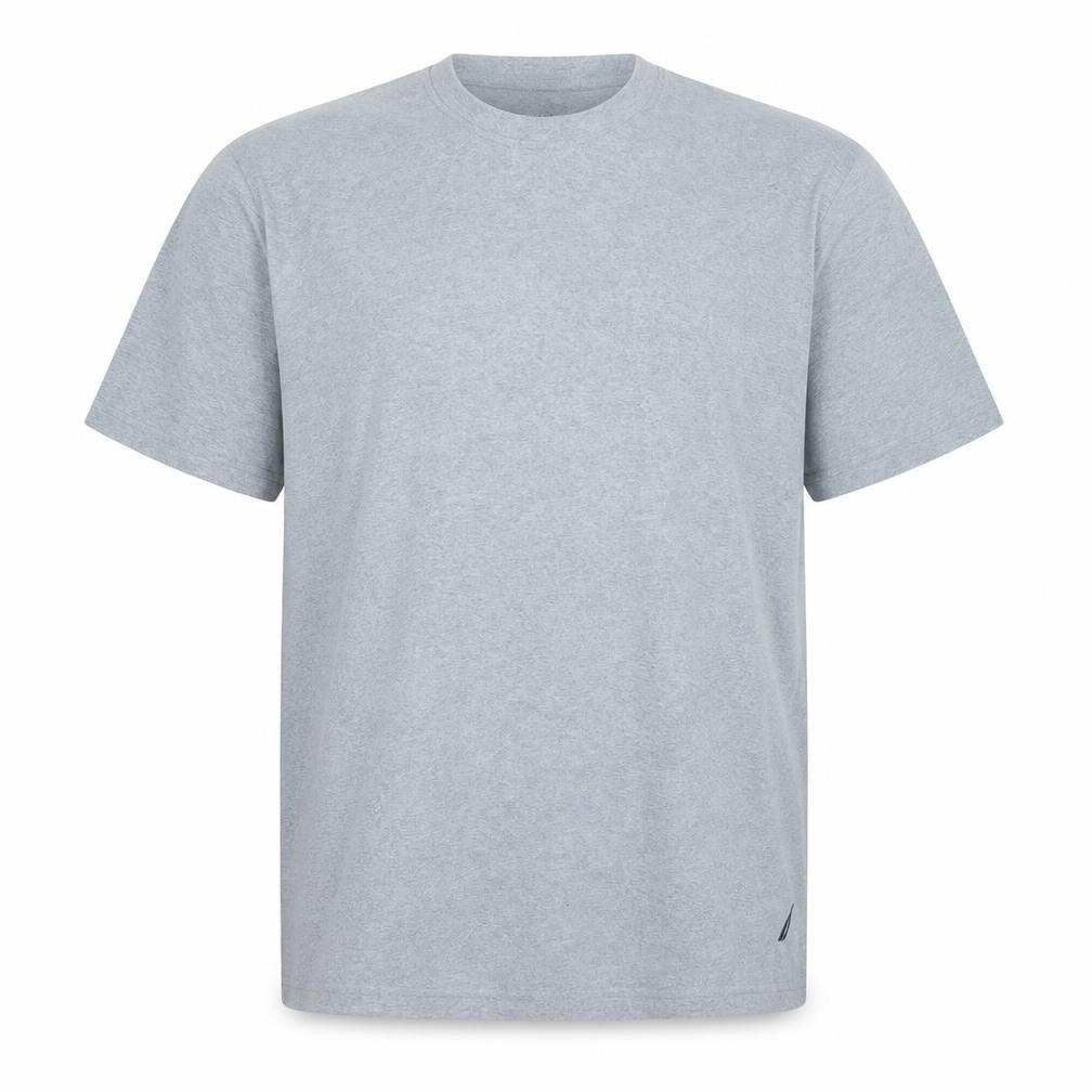 Nautica Men's Grey XL Classic Crew Neck Cotton Blend T-Shirt