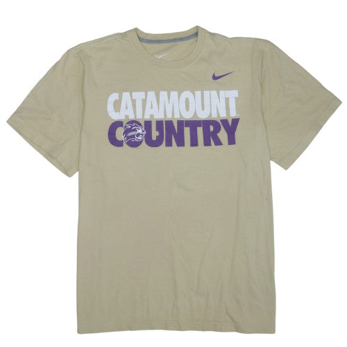Nike Mens Beige Catamount Country Graphic T-Shirt XXL Regular Fit