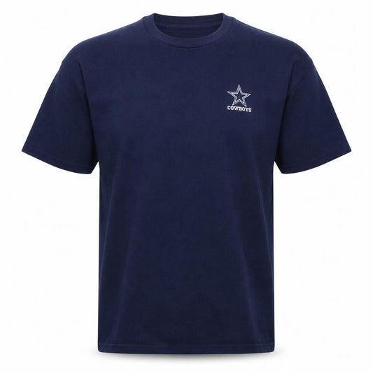 Reebok Men’s Blue 2XL Crew Neck Sports T-Shirt Cowboys Logo