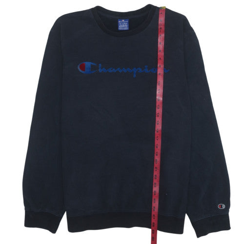 Champion Men's Black 2XL Pullover Logo Sweatshirt